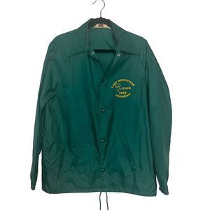 Vintage 1980 Sir Jac Mens Snap Front Jacket Green Cost Reduction Program